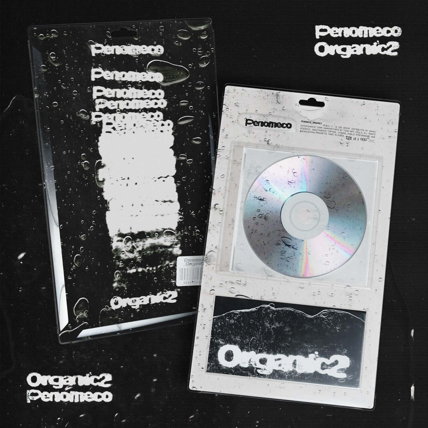 PENOMECO - EP [Organic2] - Album Kpop : visuel du CD PENOMECO Organic2 avec pochettes sur fond noir, style K-pop.