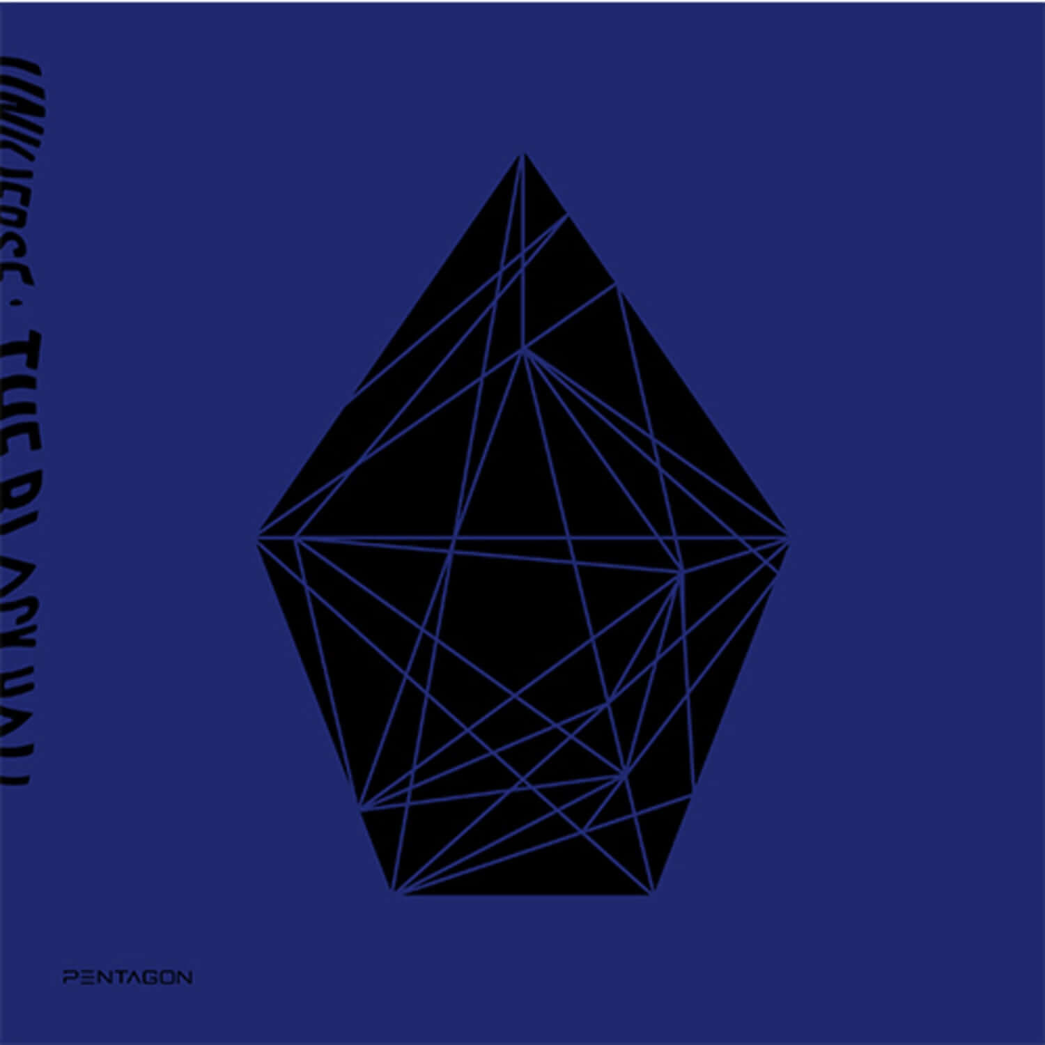 PENTAGON - 1st Album [UNIVERSE : THE BLACK HALL] (DOWNSIDE Ver.) - Album Kpop, visuel étoile noire, fond bleu