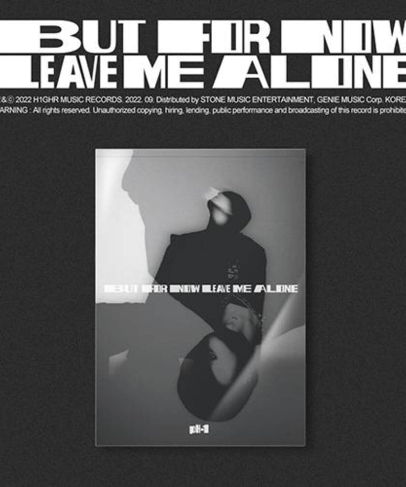 PH-1 - 2nd Album [BUT FOR NOW LEAVE ME ALONE] - Album Kpop : visuel sombre avec photo du chanteur PH-1.