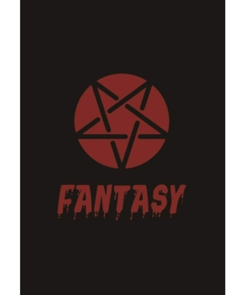 PINK FANTASY - FANTASY - Album Kpop, couverture noire “FANTASY” rouge, visuel fan art minimaliste du groupe