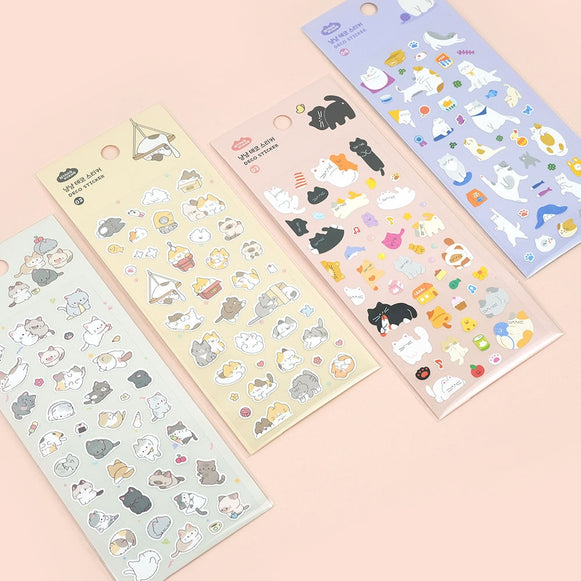 PINKFOOT Nyang Nyang Deco Stickers en stock sur Ma Petite Corée