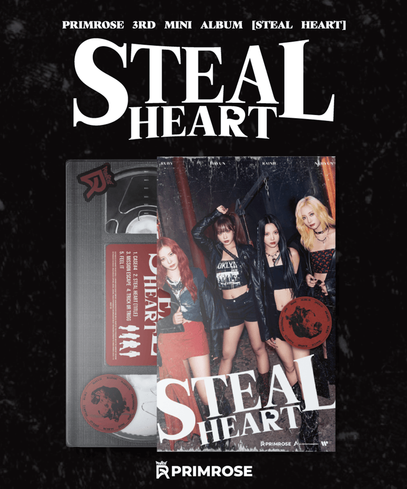PRIMROSE - 3rd Album [Steal Heart] - Album Kpop : visuel cover groupe sur fond sombre, style K-pop, prêt à acheter.