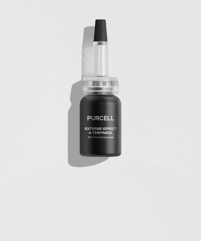 PURCELL Extreme Effect 4-Terpineol 10mL, flacon spray noir PURCELL sur fond clair, visuel produit premium.