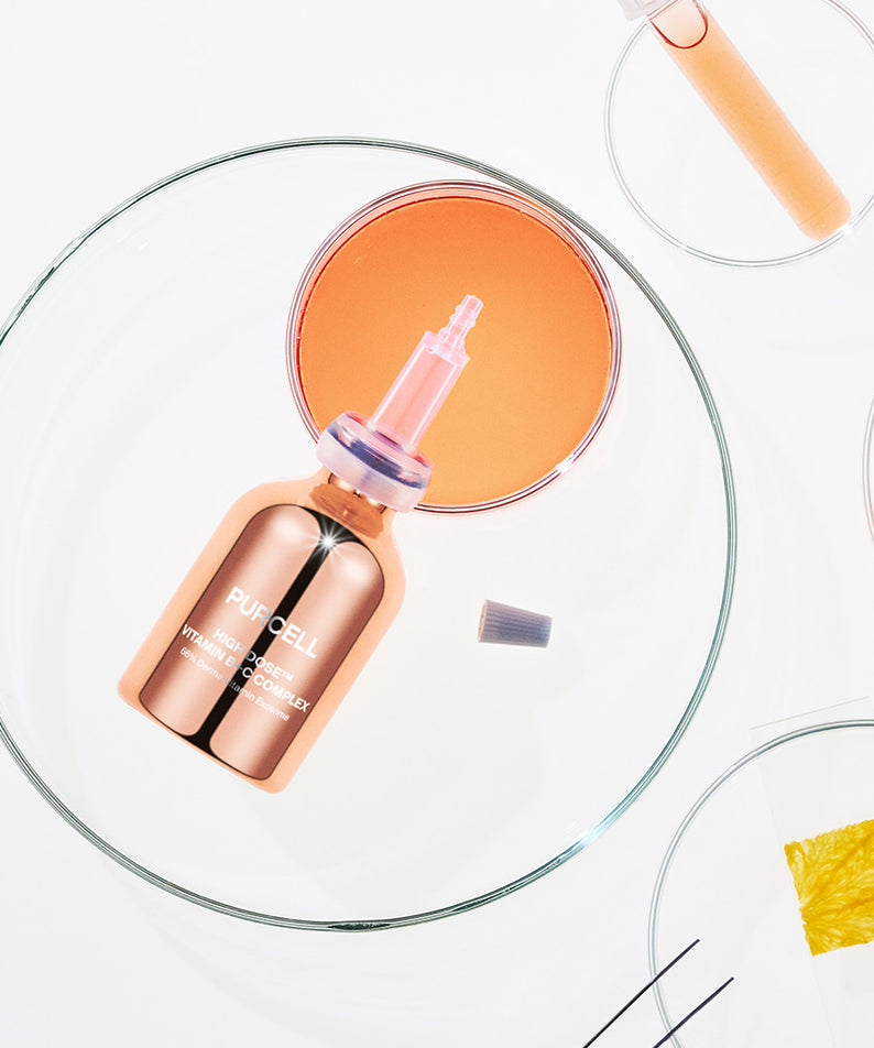 PURCELL High-Dose Vitamin B+C Complex 30mL de la marque PURCELL, flacon sur fond blanc avec pipette et capsules.
