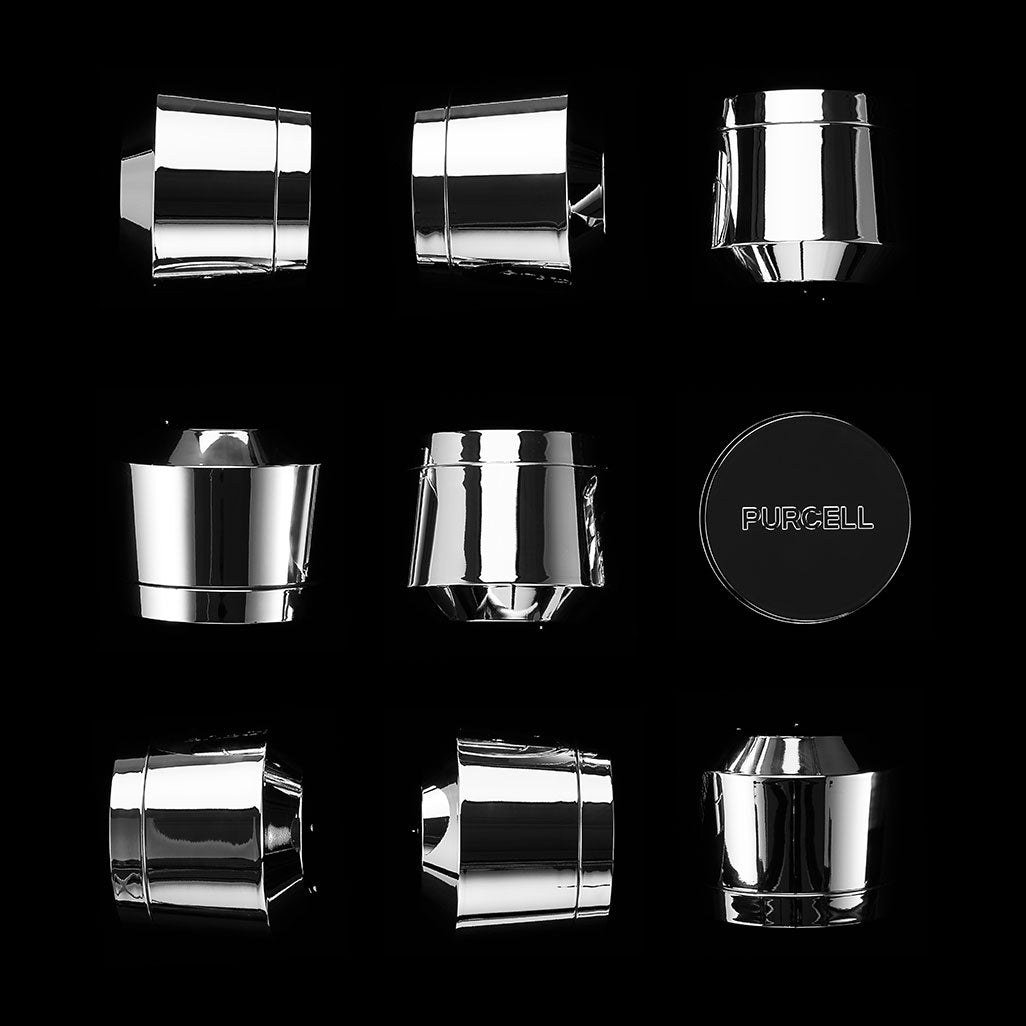 PURCELL PixelBiome™ After-Laser Rebooting Cream 50mL de PURCELL, boîte et flacon crème après laser, vue produit sur fond noir