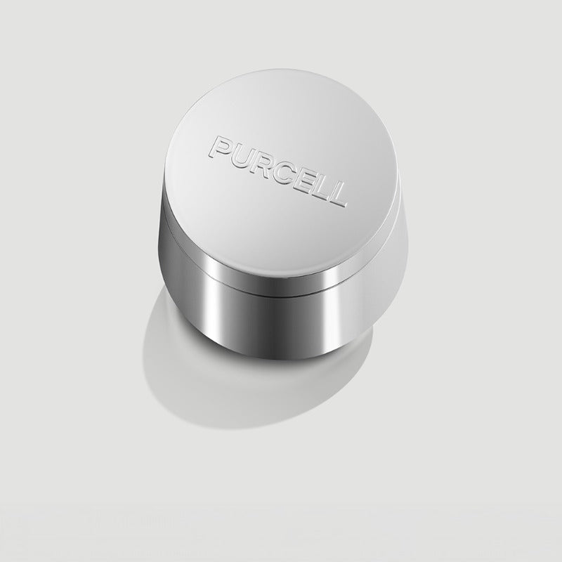 PURCELL PixelBiome™ After-Laser Rebooting Cream 50mL de PURCELL, pot cosmétique argenté sur fond clair.