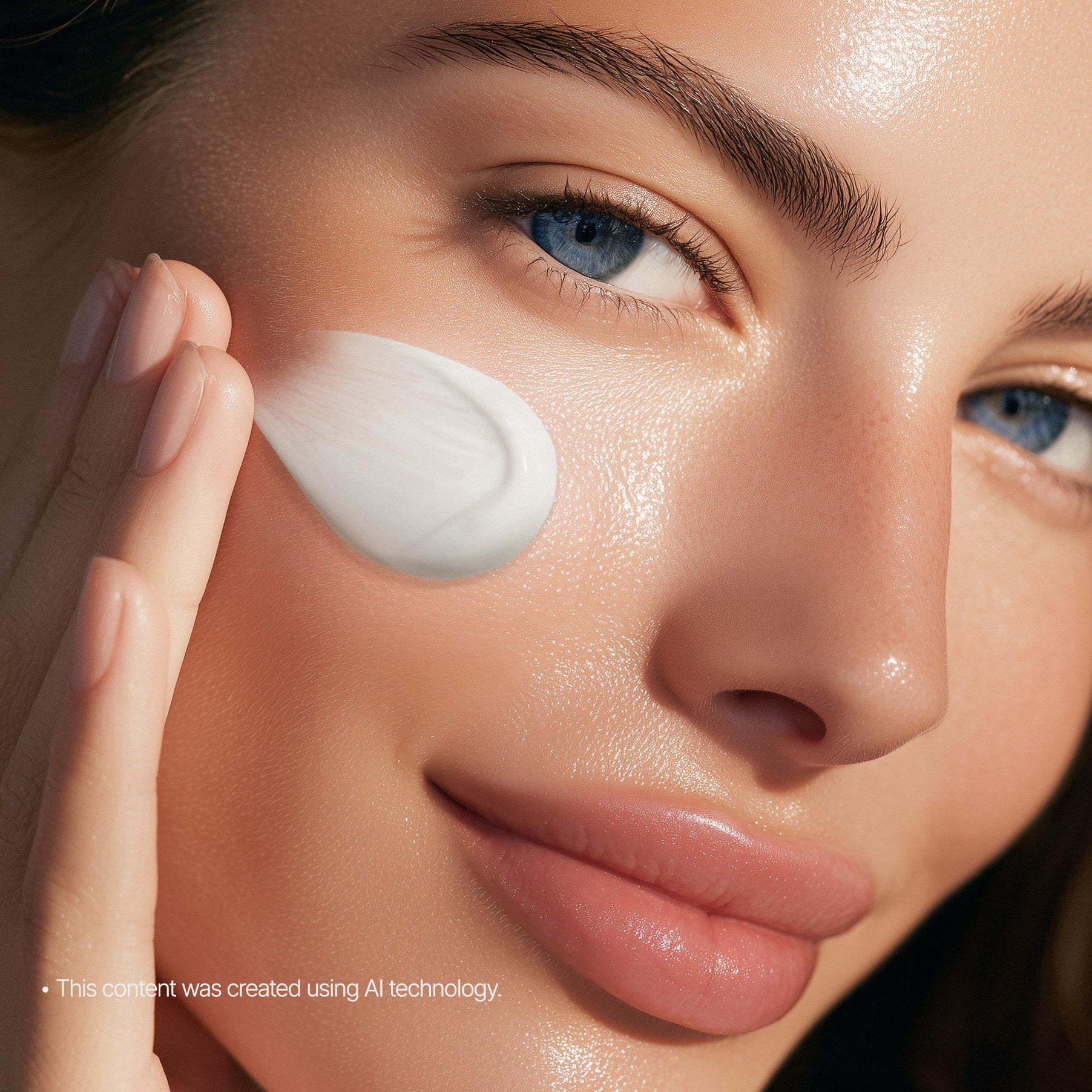 PURITO Luminous Ceramide Moisturizer sur visage, application crème hydratante, peau lumineuse—PURITO, contexte beauté.