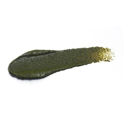 QUA-T Green Peeling Gel 150ml de marque QUA-T, texture de gel vert sur fond blanc (produit cosmétique).