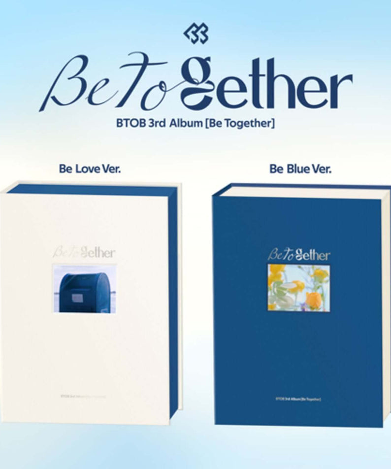 RAIN - 3rd Album [Be Together] (Random) - Album Kpop, pochettes Be Love/Be Blue sur fond bleu ciel, visuel produit