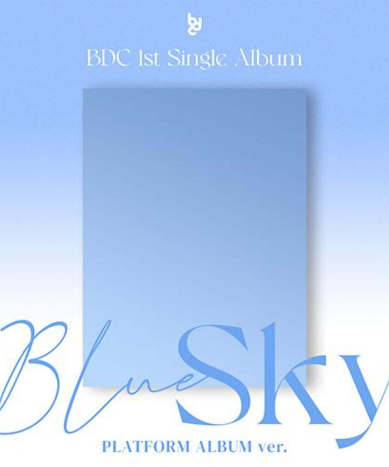 RAIN - BDC 1st Single Album [Blue Sky] (Platform Album ver.) - Album Kpop : pochette bleue, style photo produit