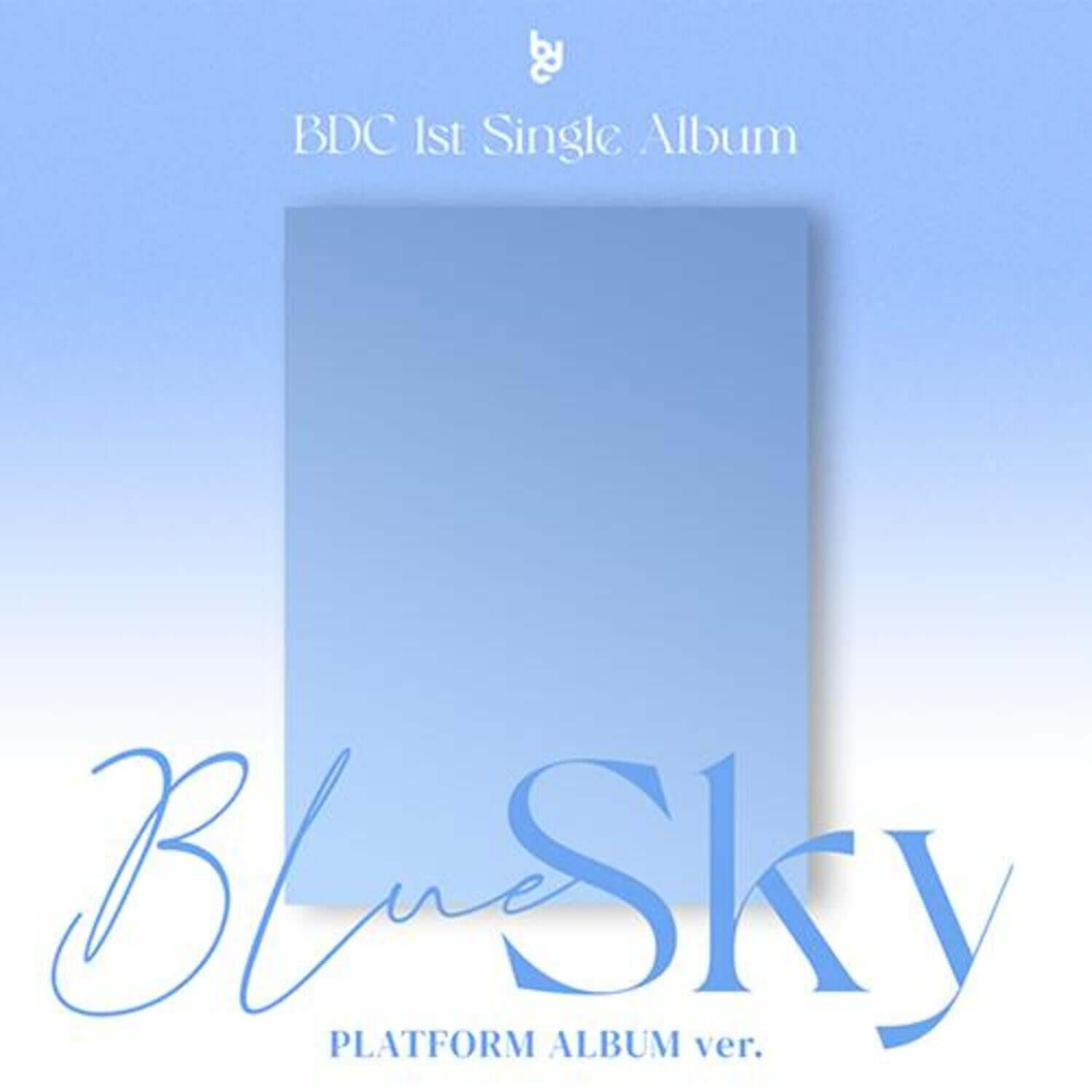 RAIN - BDC 1st Single Album [Blue Sky] (Platform Album ver.) - Album Kpop : pochette bleue, style photo produit