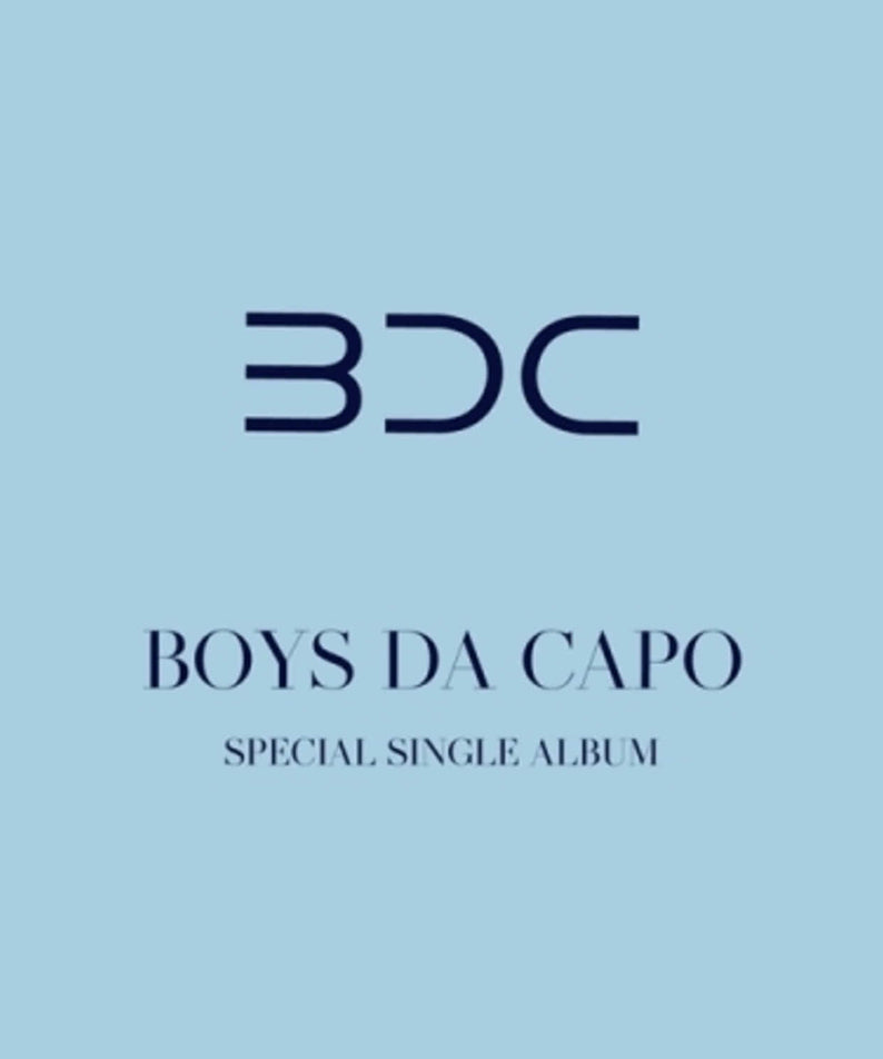 RAIN - [BOYS DA CAPO] - Album Kpop, jaquette “Special Single Album” bleu clair, logo 3DC visible