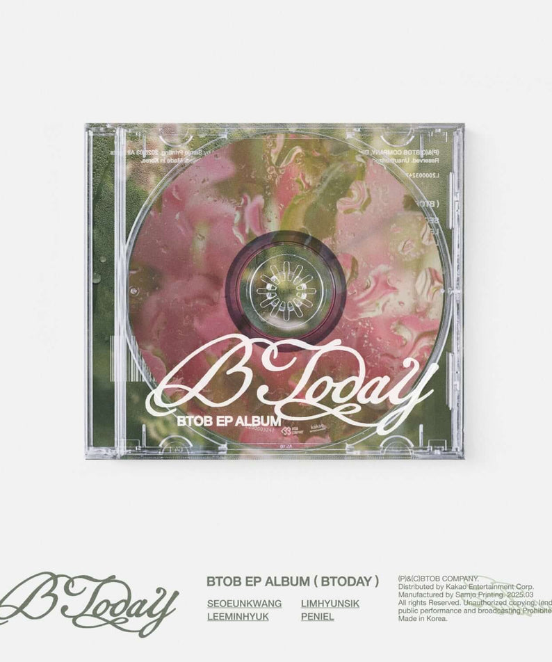 RAIN - BTOB EP ALBUM [BTODAY] (Jewel Case Ver.) - Album Kpop : jaquette CD avec visuel BTOB EP, marque RAIN.