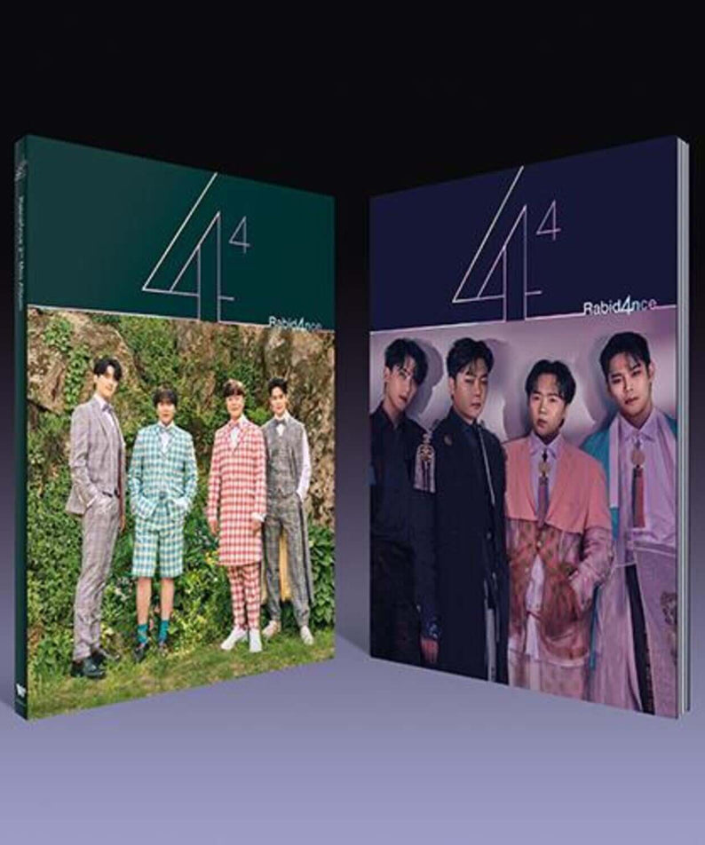 RAVI - [The fourth power of four - 4⁴] (SET Ver.) - Album Kpop : coffret avec jaquettes vert et bleu, photos du groupe.