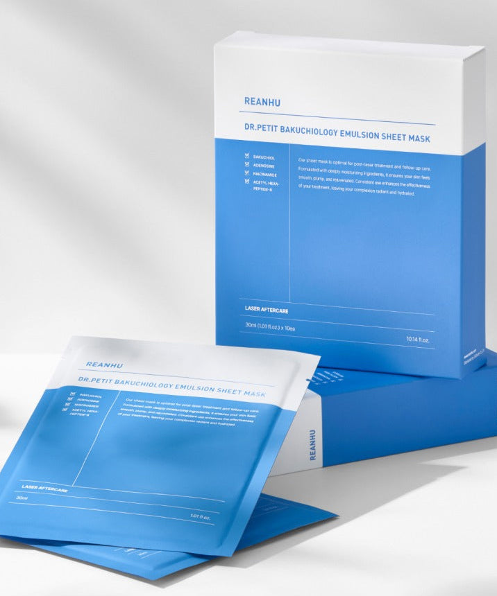 REANHU DR.PETIT Bakuchiol Mask Pack Sheet Mask 10 Sheets
