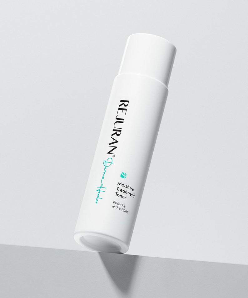REJURAN Derma Healer Moisture Treatment Toner 150ml sur fond blanc, idéal pour hydrater et revitaliser la peau.