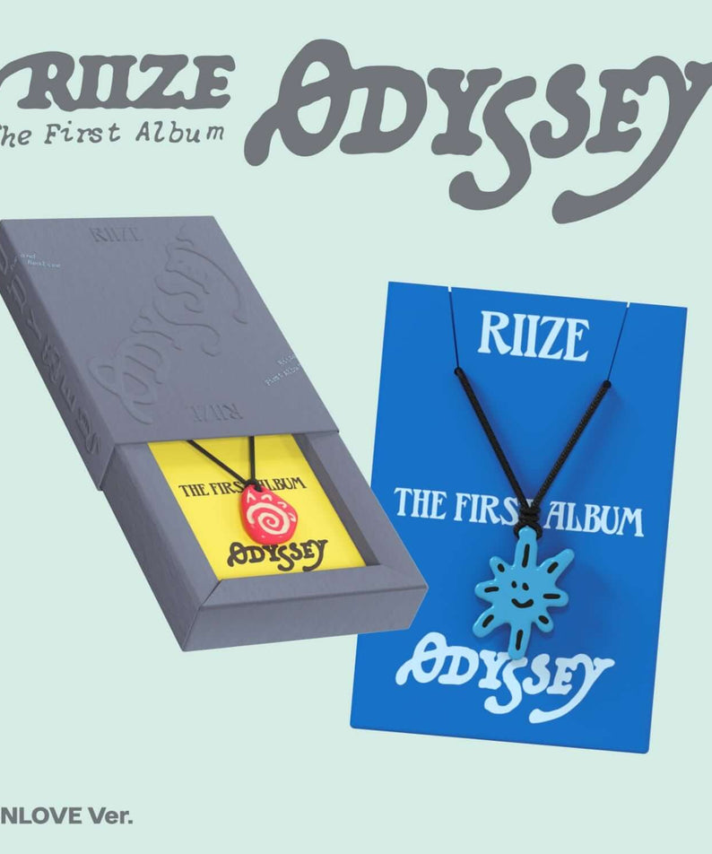 RIIZE - 1st Album [ODYSSEY] (SUNLOVE Limited Edition S Ver.) (Smart Album) - Album Kpop, visuel couverture et boîte