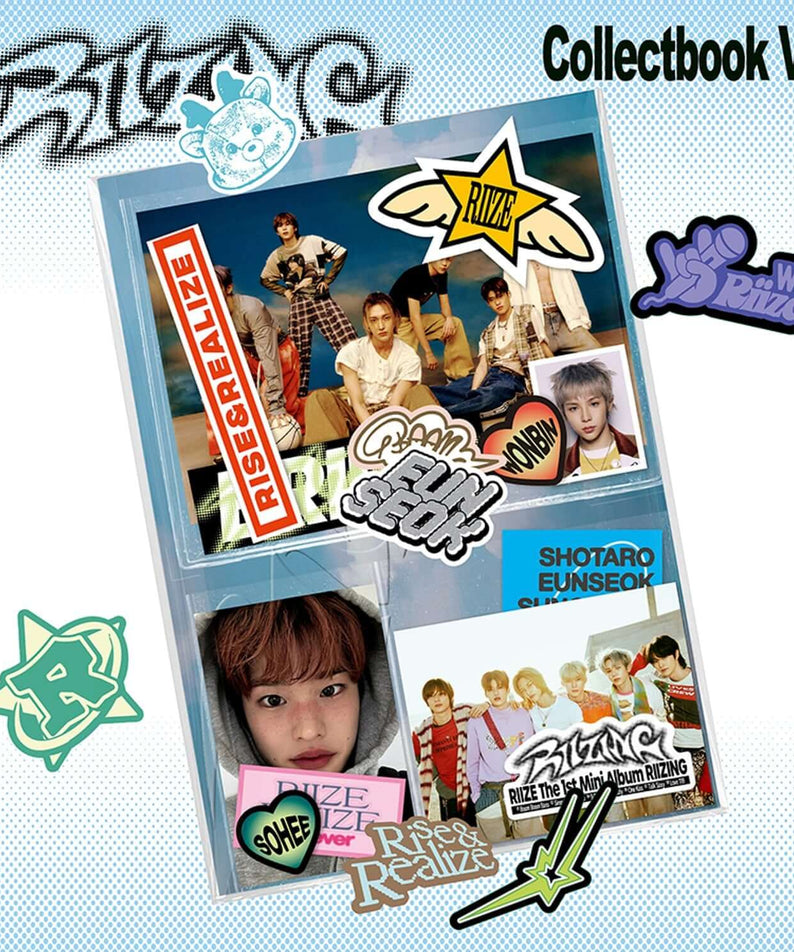 RIIZE - 1st Album [RIIZING] (Collect Book Ver.) - Album Kpop, photo cover graphique Collectbook Ver. fan RIIZE