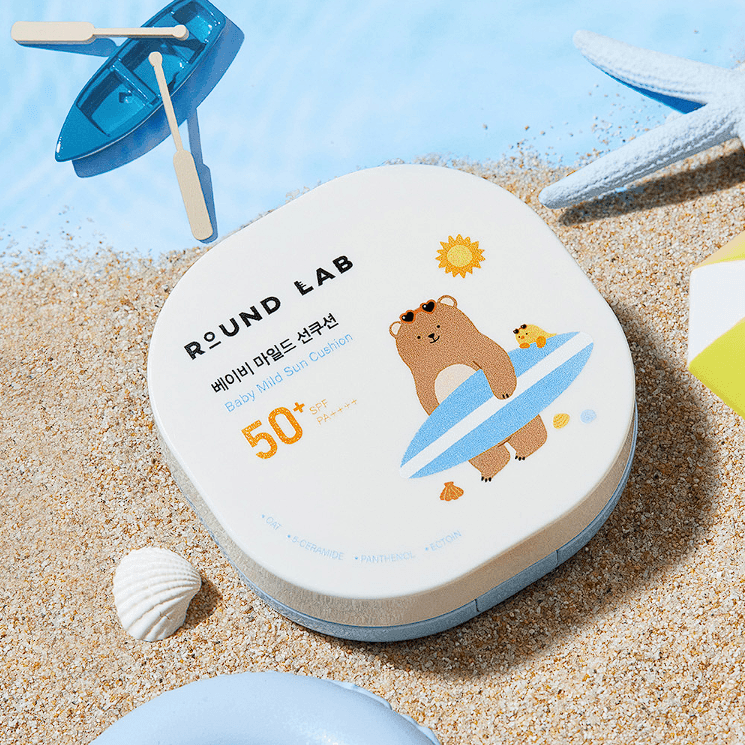 ROUNDLAB Baby Mild Sun Cushion 16g disponible sur Ma petite Coree, ton Eshop 100% K-beauty en direct de Seoul