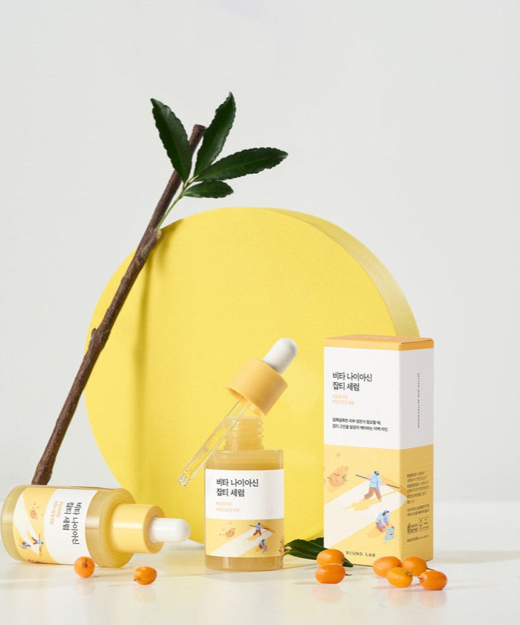 Produit ROUND LAB Vita Niacin Spot Serum 30ml avec design attrayant.