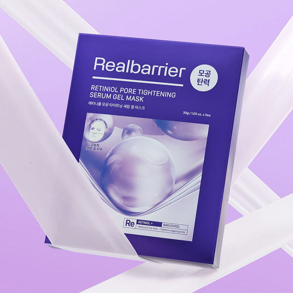 REAL BARRIER Retinol Pore Tightening Serum Gel Mask x5 Sheets