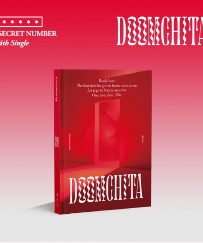 SECRET NUMBER - (4TH ) (Standard) - Album Kpop : coffret rouge sur fond dégradé, design mystérieux, visuel de l’artiste.