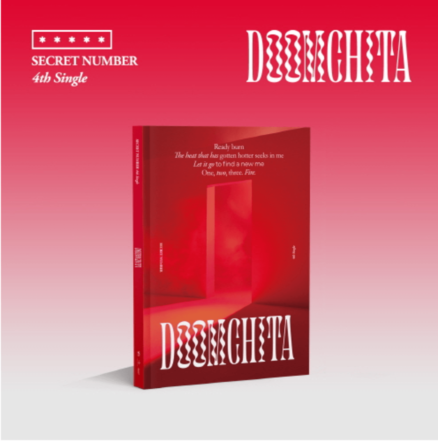 SECRET NUMBER - (4TH ) (Standard) - Album Kpop : coffret rouge sur fond dégradé, design mystérieux, visuel de l’artiste.