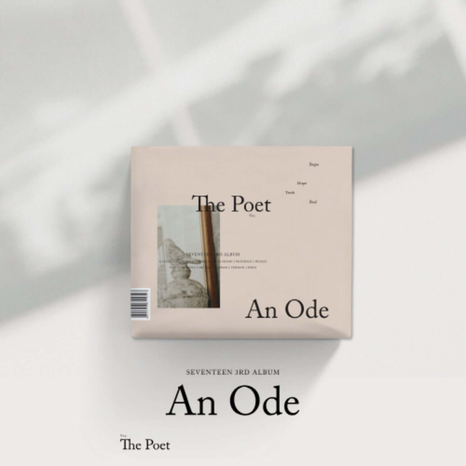 SEVENTEEN - [An Ode] 3rd Album (The Poet Ver.) - Album Kpop : couverture “The Poet” sur fond blanc, concept poétique.