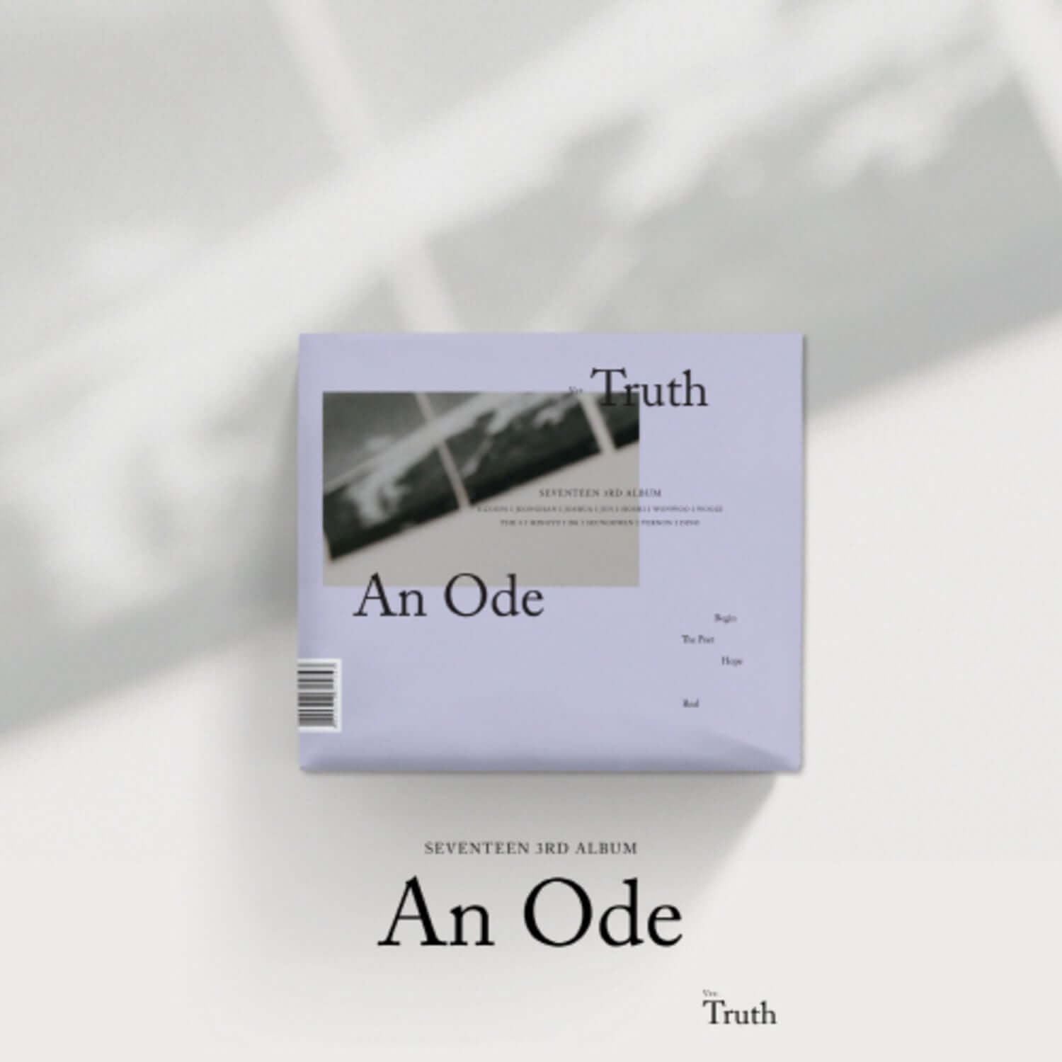 SEVENTEEN - [An Ode] 3rd Album (Truth Ver.) - Album Kpop : pochette violette “Truth” sur fond blanc, style photo produit.