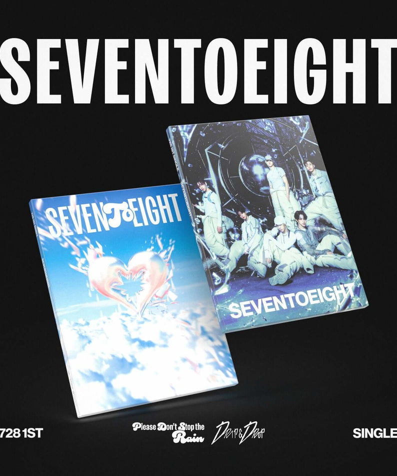 SEVENTOEIGHT - 1st single [SEVENTOEIGHT] (Random) - Album Kpop : visuel noir avec jaquettes du groupe, 7281ST, Single.