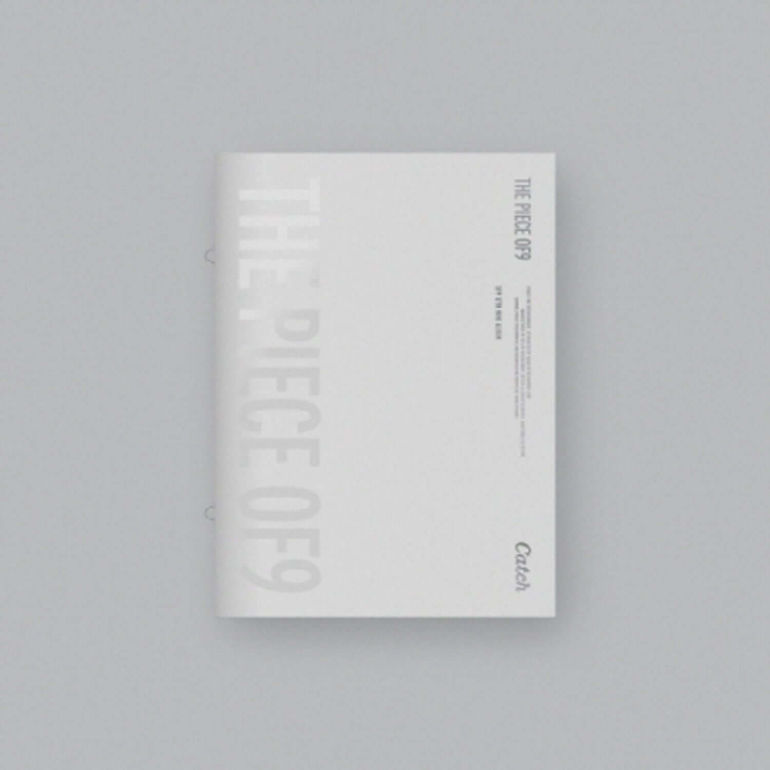 SF9 - 12TH [THE PIECE OF9] (CATCH ver.) - Album Kpop, pochette blanche sur fond clair, vue produit marque SF9