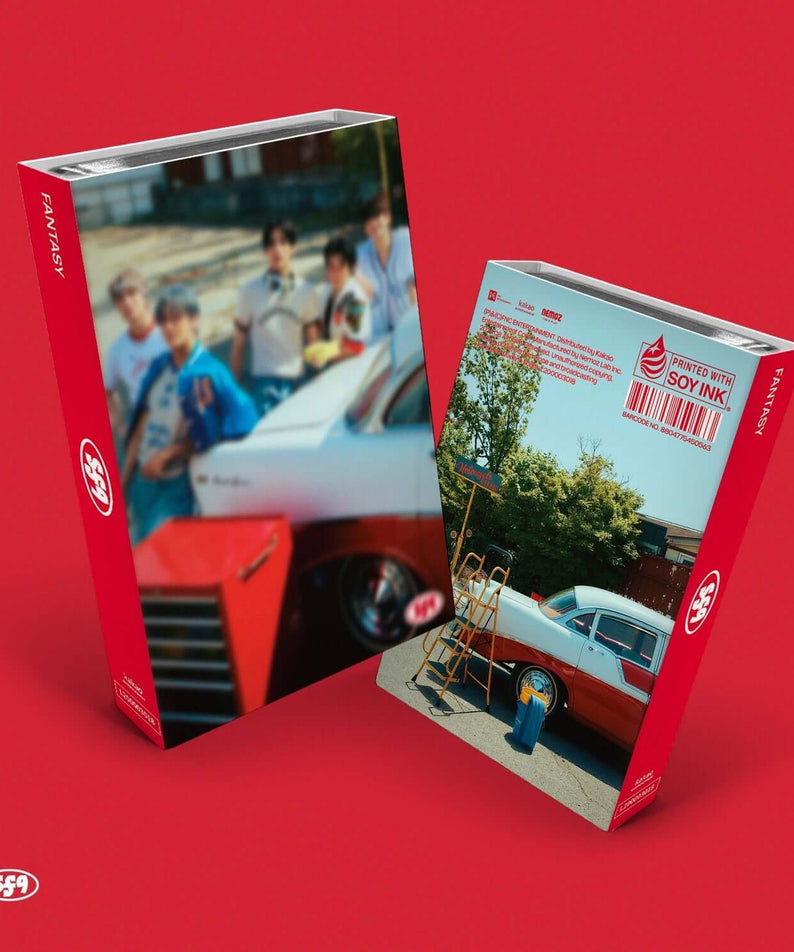 SF9 - 14th Album [FANTASY] (NEMO ALBUM ver.) - Album Kpop, boîtier photo sur fond rouge, concept Fantasy SF9