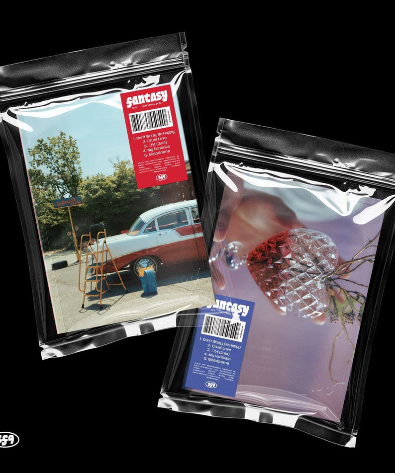 SF9 - 14th Album [FANTASY] (Set of 2) - Album Kpop : pochettes SF9 sur fond noir, visuels Fantasy.