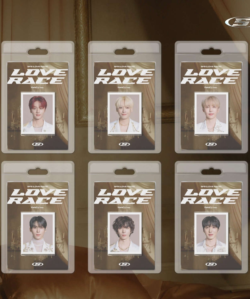 SF9 - 15th Album [LOVE RACE] (PLVE) (Random) - Album Kpop : 6 pochettes en blister, visuel “LOVE RACE”, marque SF9