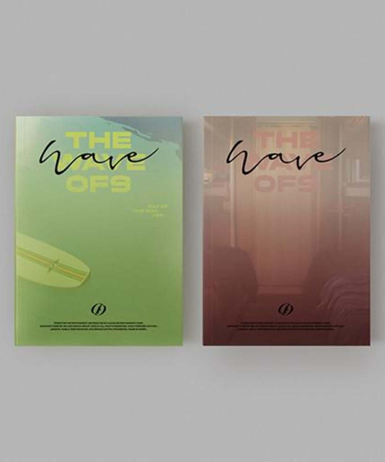 SF9 - [THE WAVE OF9](11TH )(Set of 2) - Album Kpop, set de 2 versions vert et brun sur fond clair