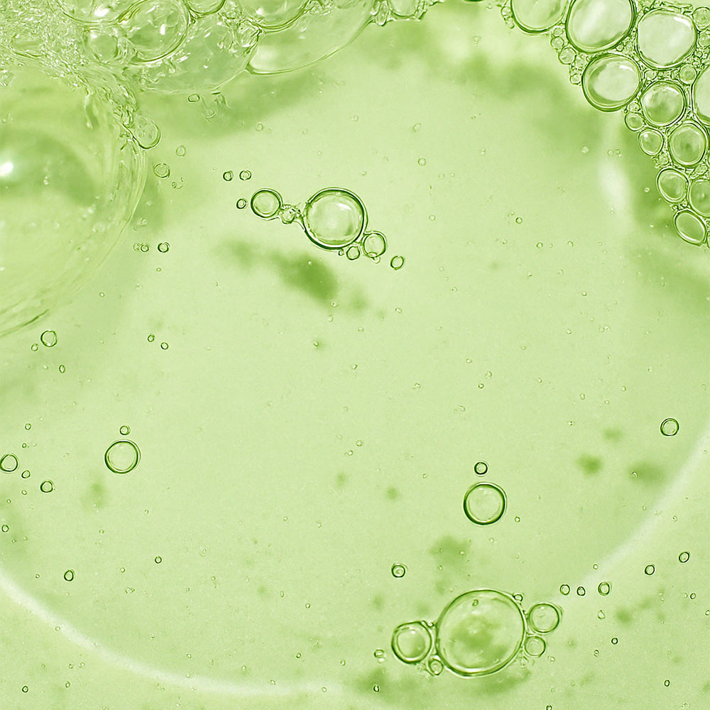 SHAISHAISHAI [1+1] Aloe PDRN Cooling Repair Ampoule 50ml, marque, ambiance aloe verte et bulles d’eau, fond visuel frais.