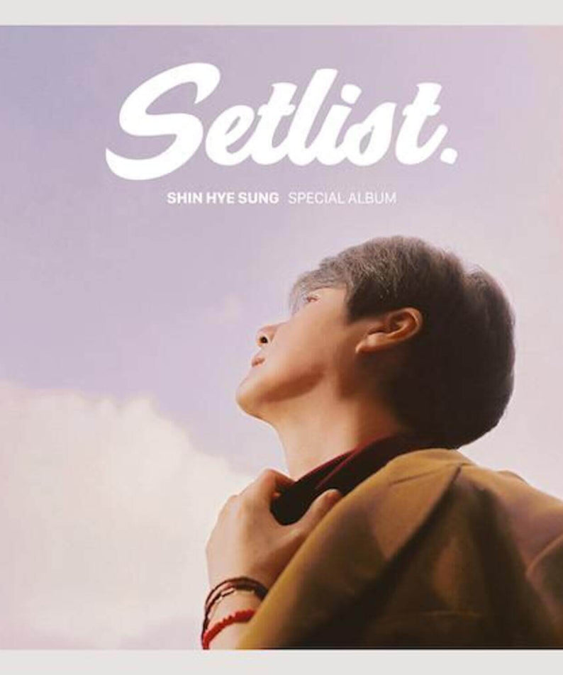 SHIN HYESUNG - [SETLIST] - Album Kpop : jaquette Setlist avec portrait de Hyesung sur fond ciel, produit K-pop.
