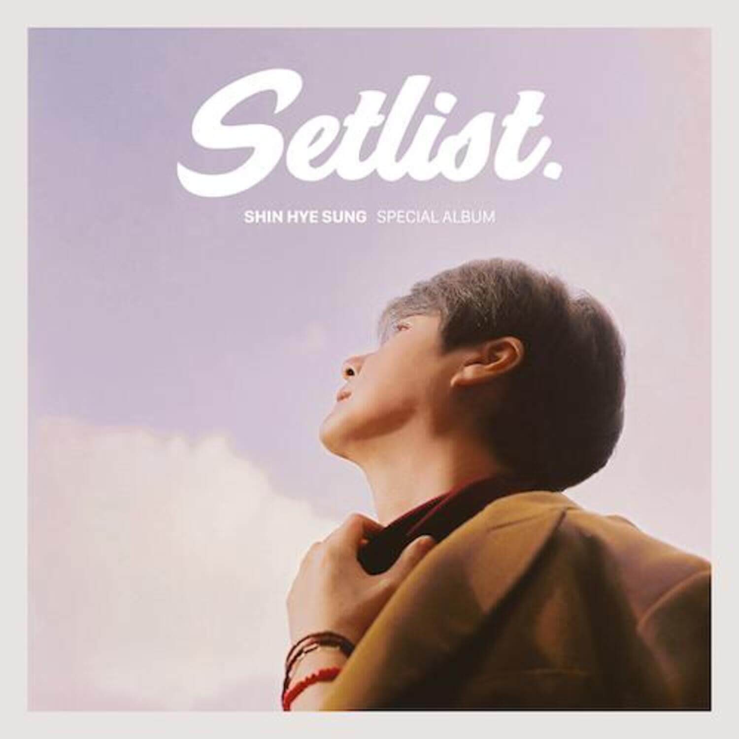 SHIN HYESUNG - [SETLIST] - Album Kpop : jaquette Setlist avec portrait de Hyesung sur fond ciel, produit K-pop.