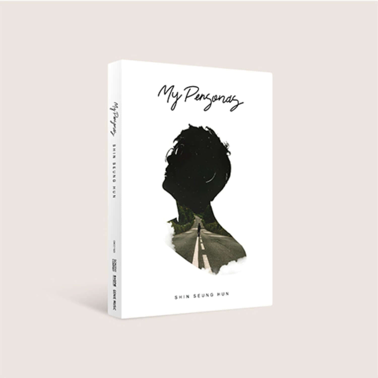 SHIN SEUNGHUN - [MY PERSONAS] - Album Kpop de SHIN SEUNGHUN, pochette debout sur fond clair, style manga.