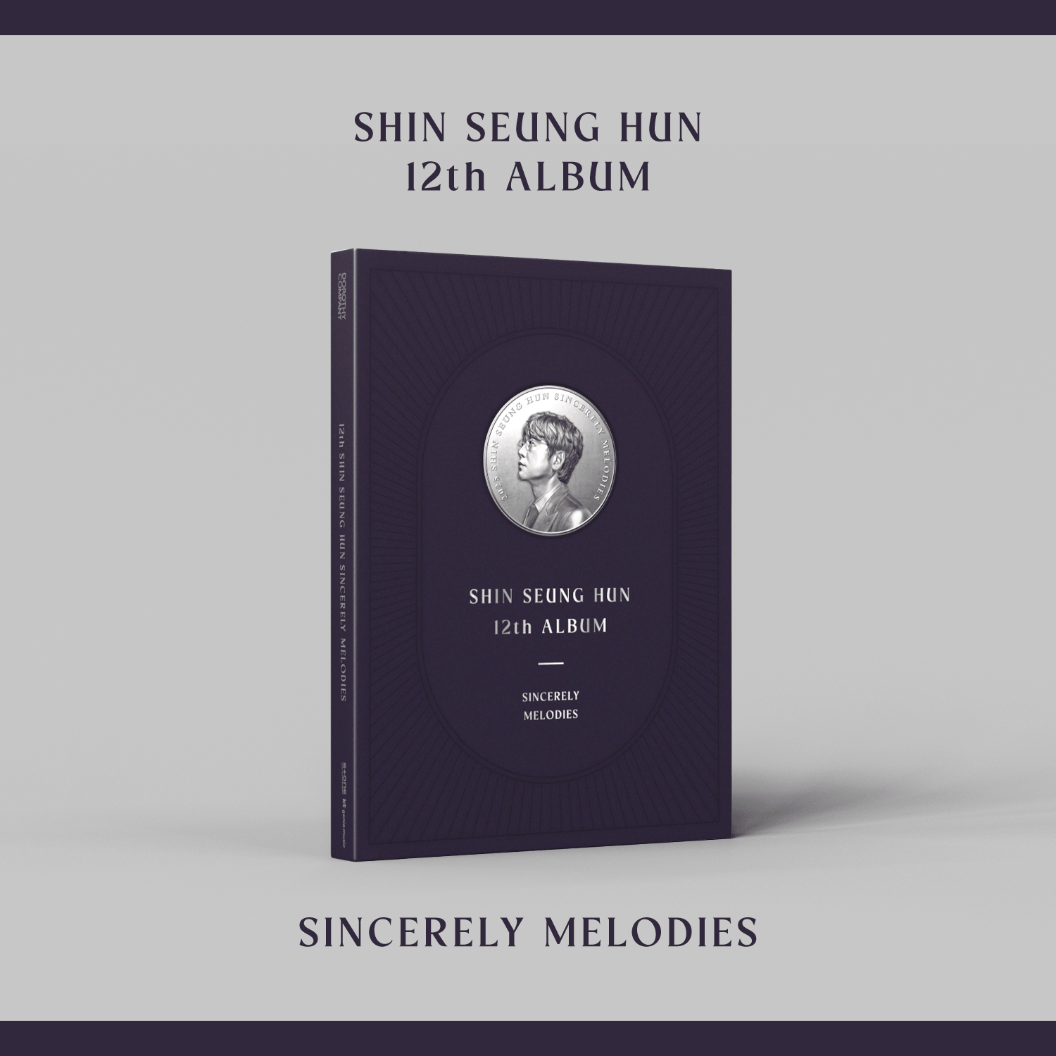 SHIN SEUNGHUN - [SINCERELY MELODIES] - Album Kpop, jaquette sur fond gris, style neuf chapitre, cadeau fan