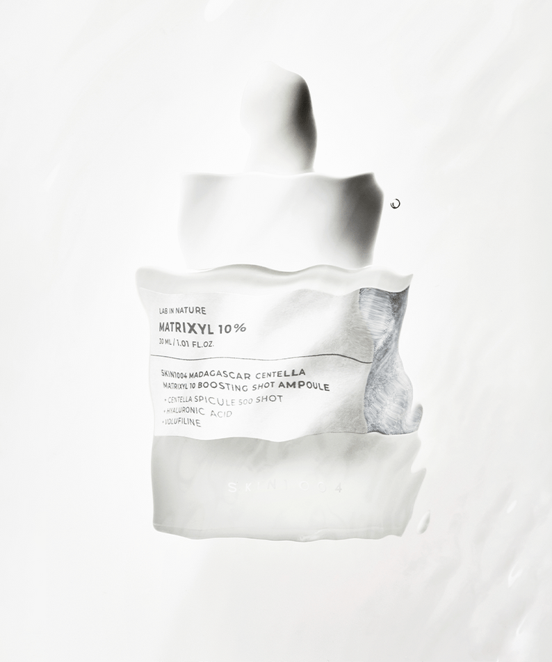 SKIN1004 Madagascar Centella Matrixyl 10 Boosting Shot Ampoule 30ml de la marque SKIN1004, visuel produit sur fond blanc.
