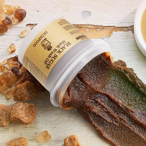 SKINFOOD Black Sugar Mask Wash Off 120g disponible sur Ma petite Coree, ton Eshop 100% K-beauty en direct de Seoul