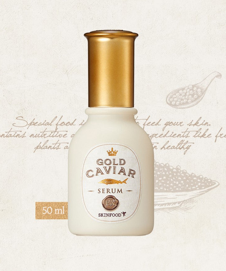 SKINFOOD Gold Caviar EX Serum 50ml disponible sur Ma petite Coree, ton Eshop 100% K-beauty en direct de Seoul