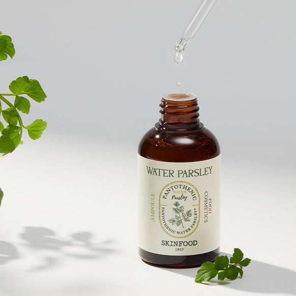 SKINFOOD Pantothenic Water Parsley Ampoule 50ml disponible sur Ma petite Coree, ton Eshop 100% K-beauty en direct de Seoul
