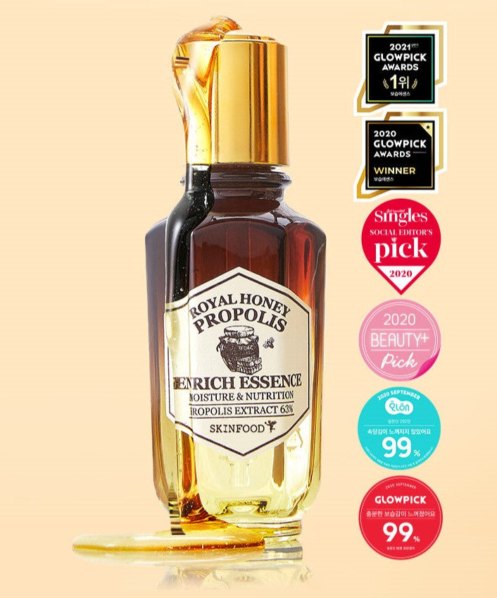 SKINFOOD Royal Honey Propolis Enrich Essence 50ml disponible sur Ma petite Coree, ton Eshop 100% K-beauty en direct de Seoul