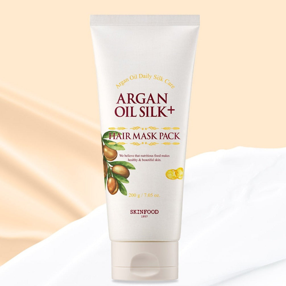 SKINFOOD Argan Oil Silk+ Hair Mask Pack 200g on sales on our Website !