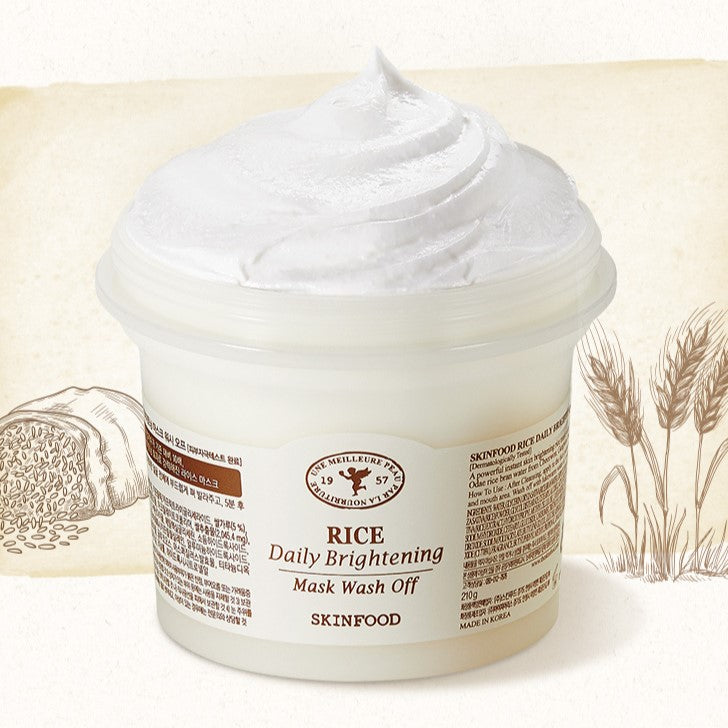 SKINFOOD Rice Daily Brightening Mask Wash Off 210g on sales on our Website !