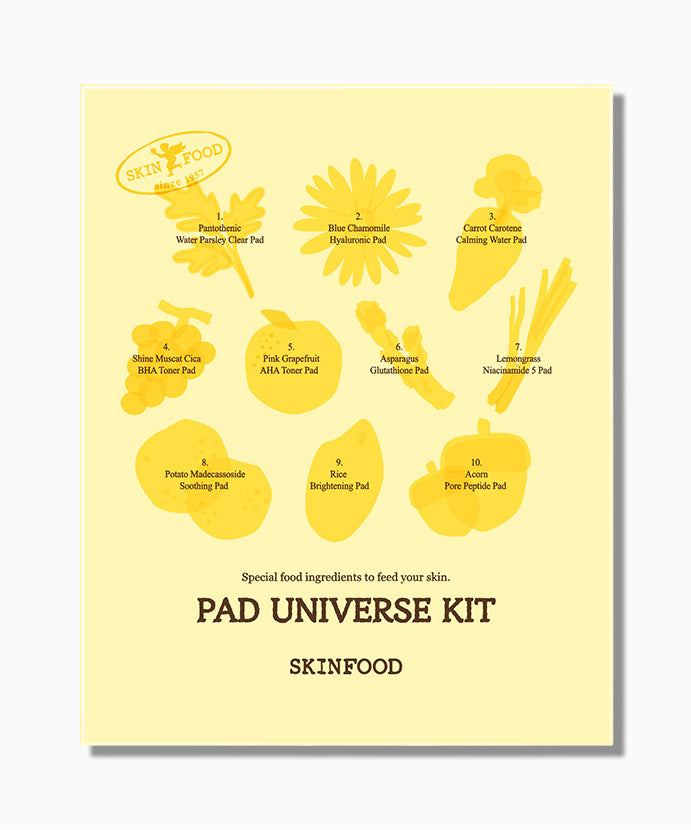 SKINFOOD Universe 10-piece pad kit (2 pieces x 10 pieces)