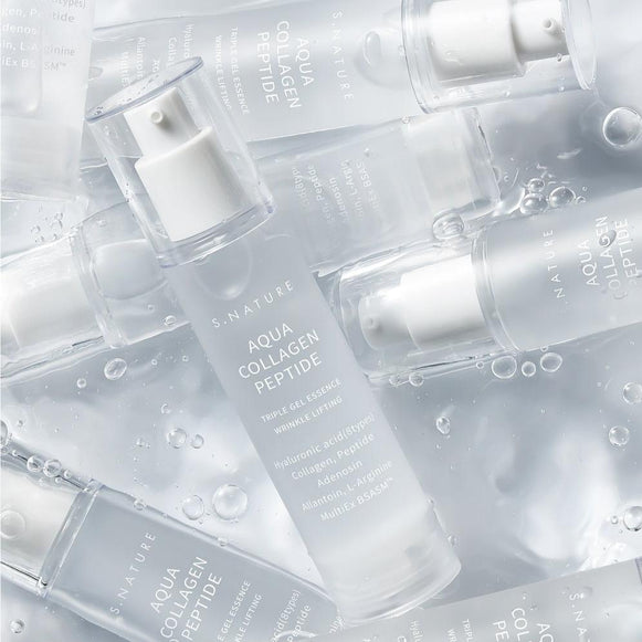 S.NATURE Aqua Collagen Peptide Triple Gel Essence 50ml disponible sur Ma petite Coree, ton Eshop 100% K-beauty en direct de Seoul