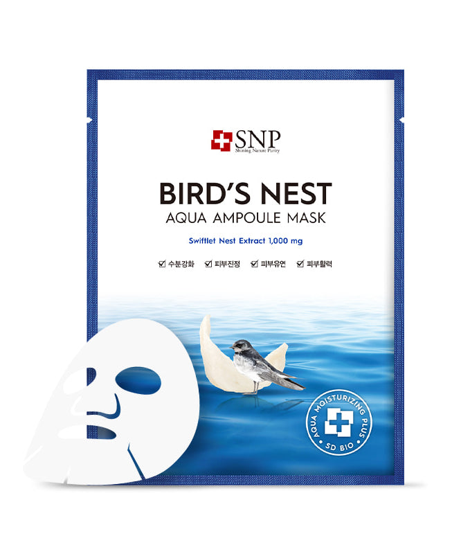 SNP BEAUTY Bird's Nest Aqua Ampoule Mask 25ml*10ea